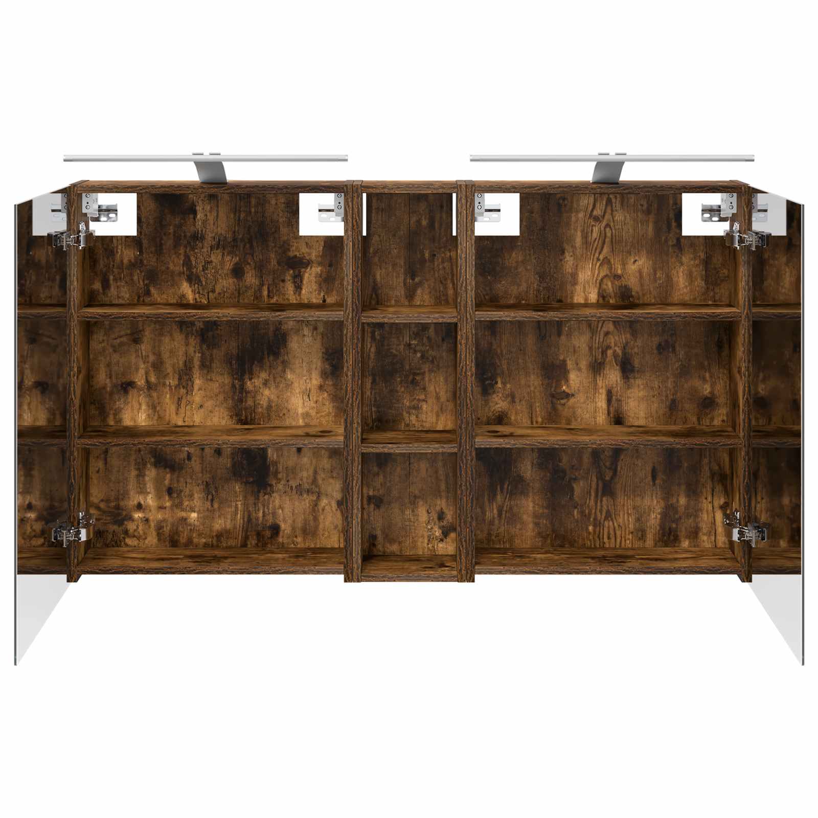 Badeværelsesskabsæt 3 pcs 120 x 14,5 x 70 cm Konstrueret træ