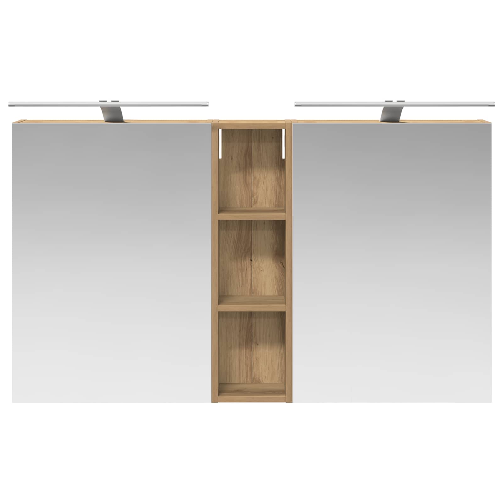 Badeværelsesskabsæt 3 pcs 120 x 14,5 x 70 cm Konstrueret træ