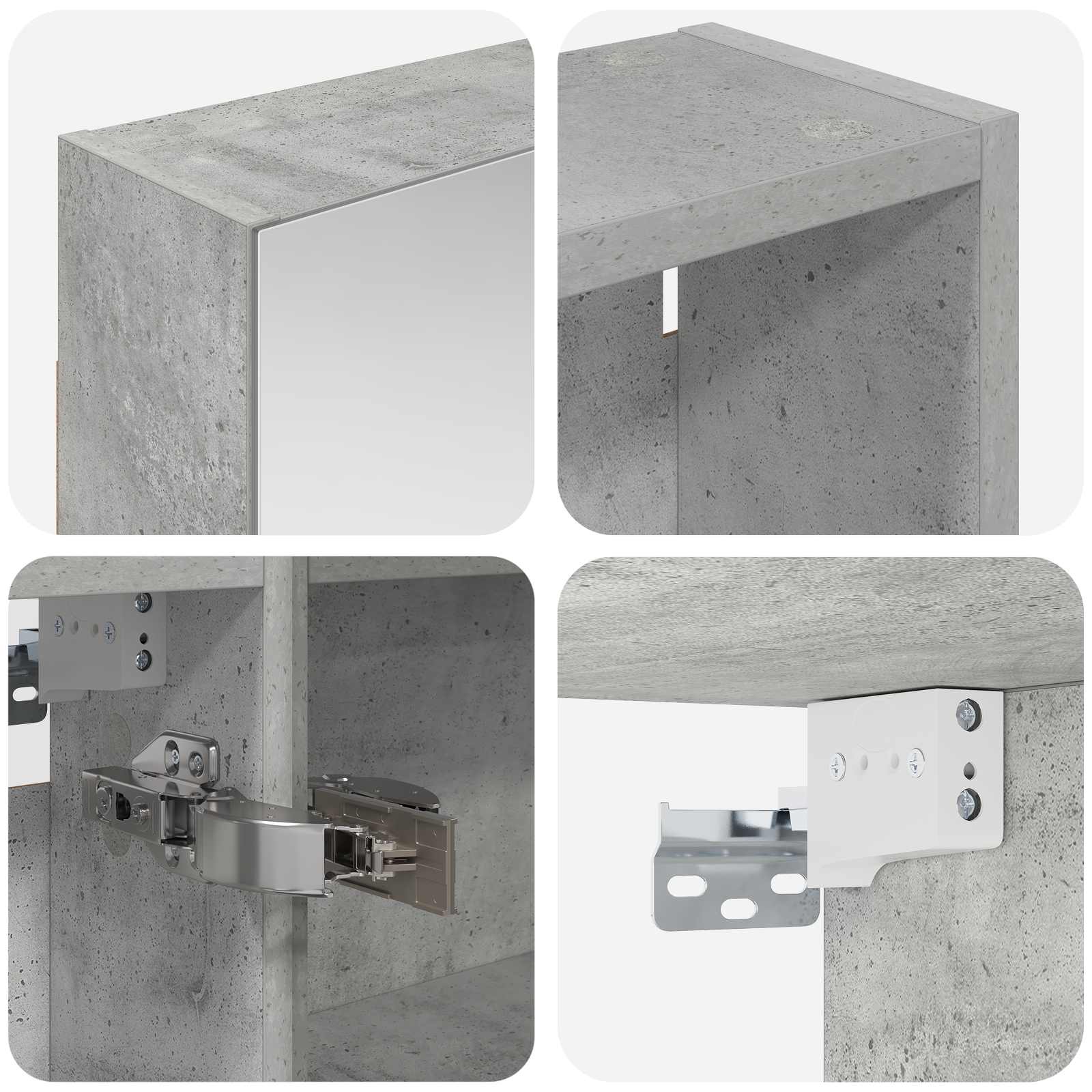 Badeværelsesskabsæt 3 pcs 130 x 14,5 x 70 cm Konstrueret træ