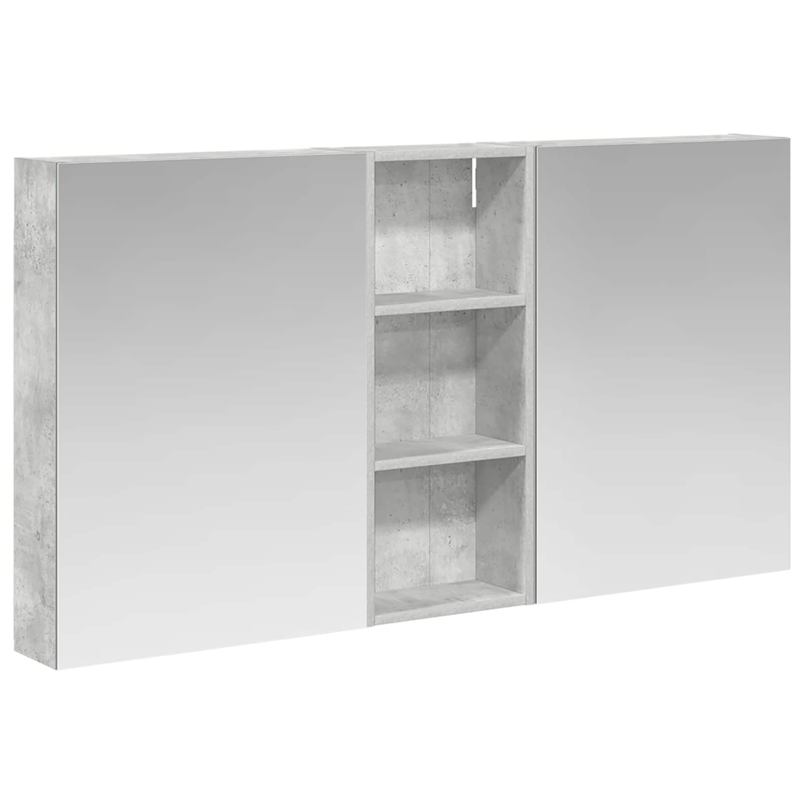 Badeværelsesskabsæt 3 pcs 130 x 14,5 x 70 cm Konstrueret træ