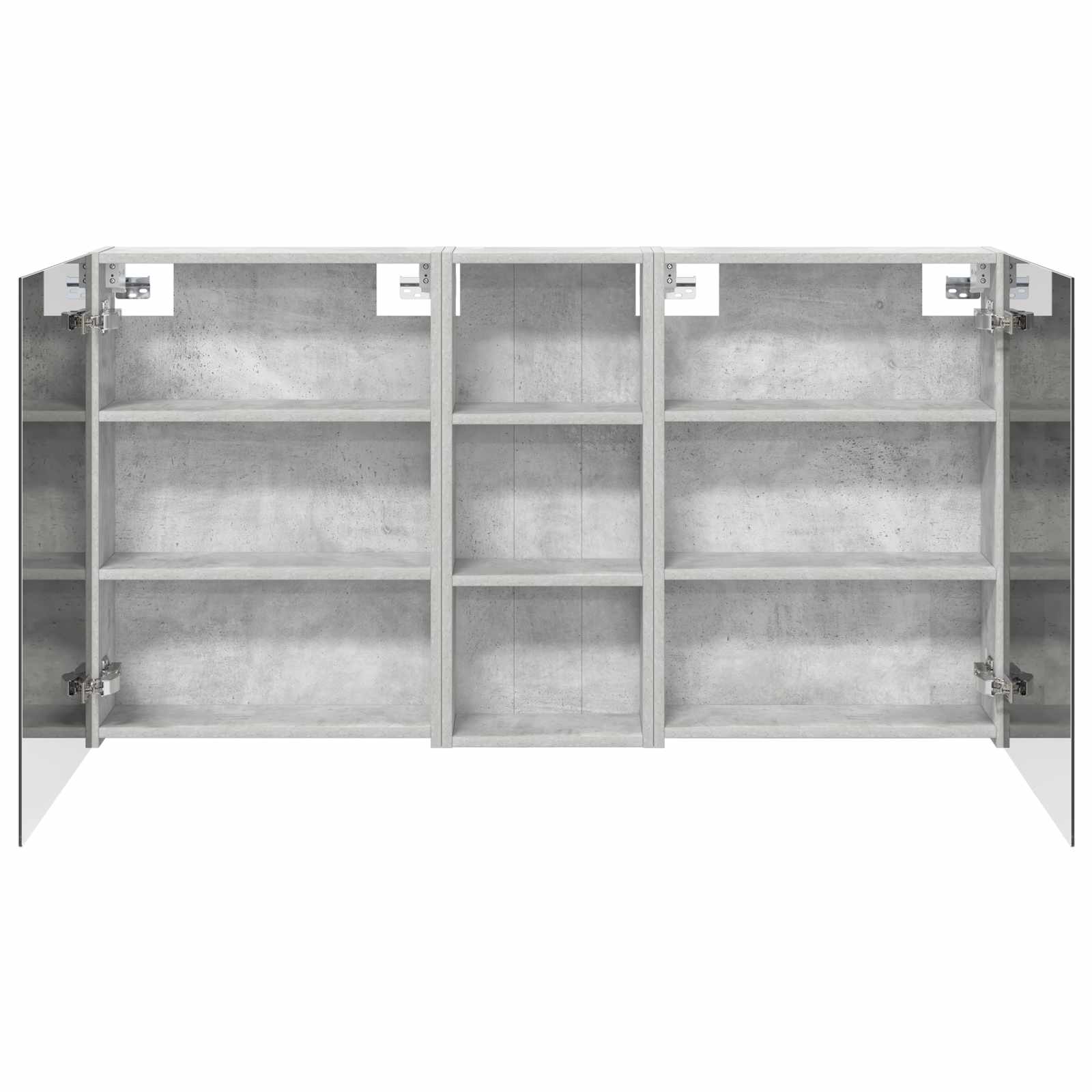 Badeværelsesskabsæt 3 pcs 130 x 14,5 x 70 cm Konstrueret træ