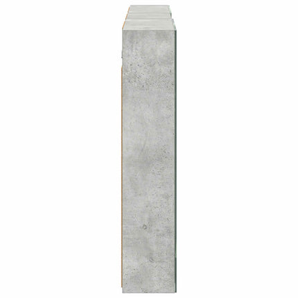 Badeværelsesskabsæt 3 stk. 130 x 14,5 x 70 cm Konstrueret træ