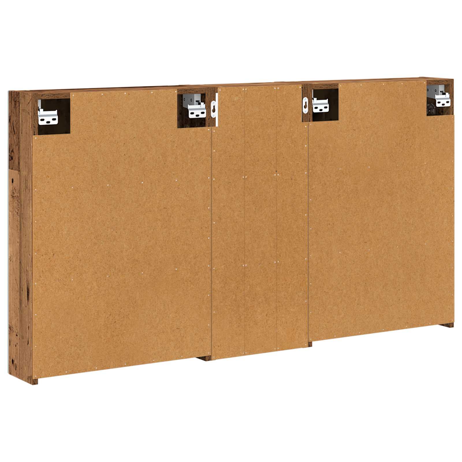 Badeværelsesskabsæt 3 pcs 130 x 14,5 x 70 cm Konstrueret træ