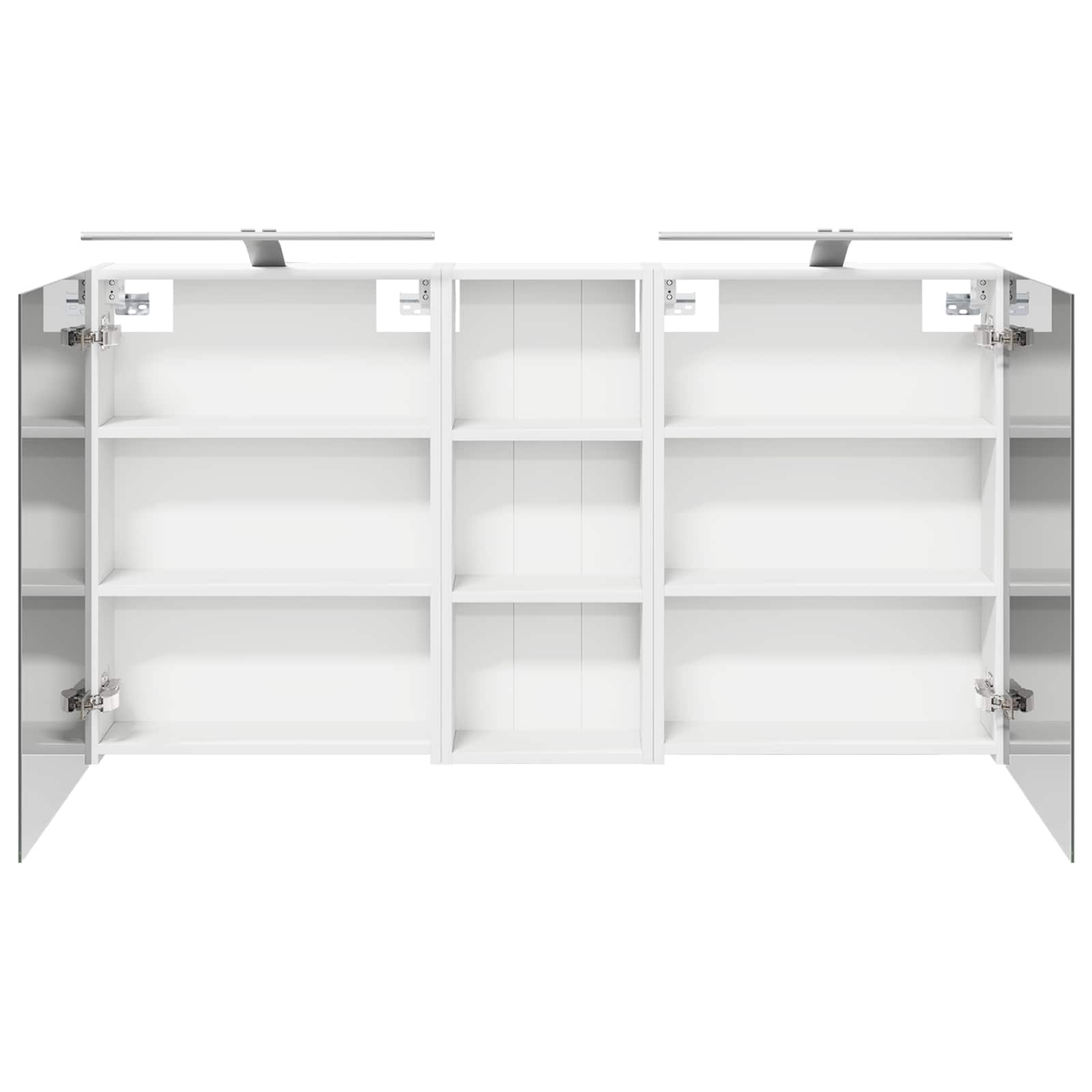 Badeværelsesskabsæt 3 pcs 130 x 14,5 x 70 cm Konstrueret træ
