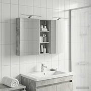 Badeværelsesskabsæt 3 pcs 130 x 14,5 x 70 cm Konstrueret træ