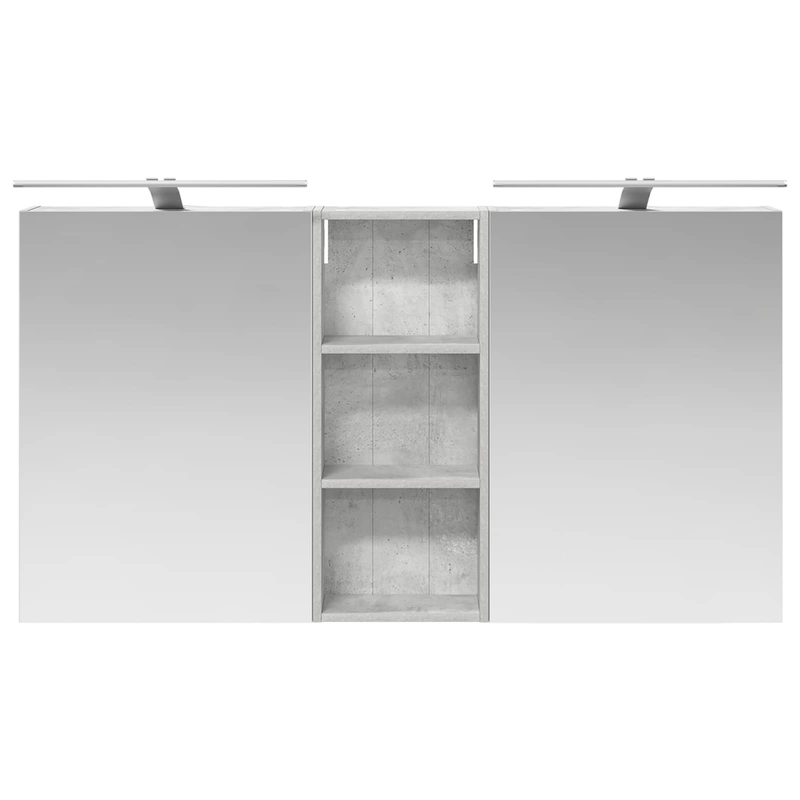 Badeværelsesskabsæt 3 pcs 130 x 14,5 x 70 cm Konstrueret træ