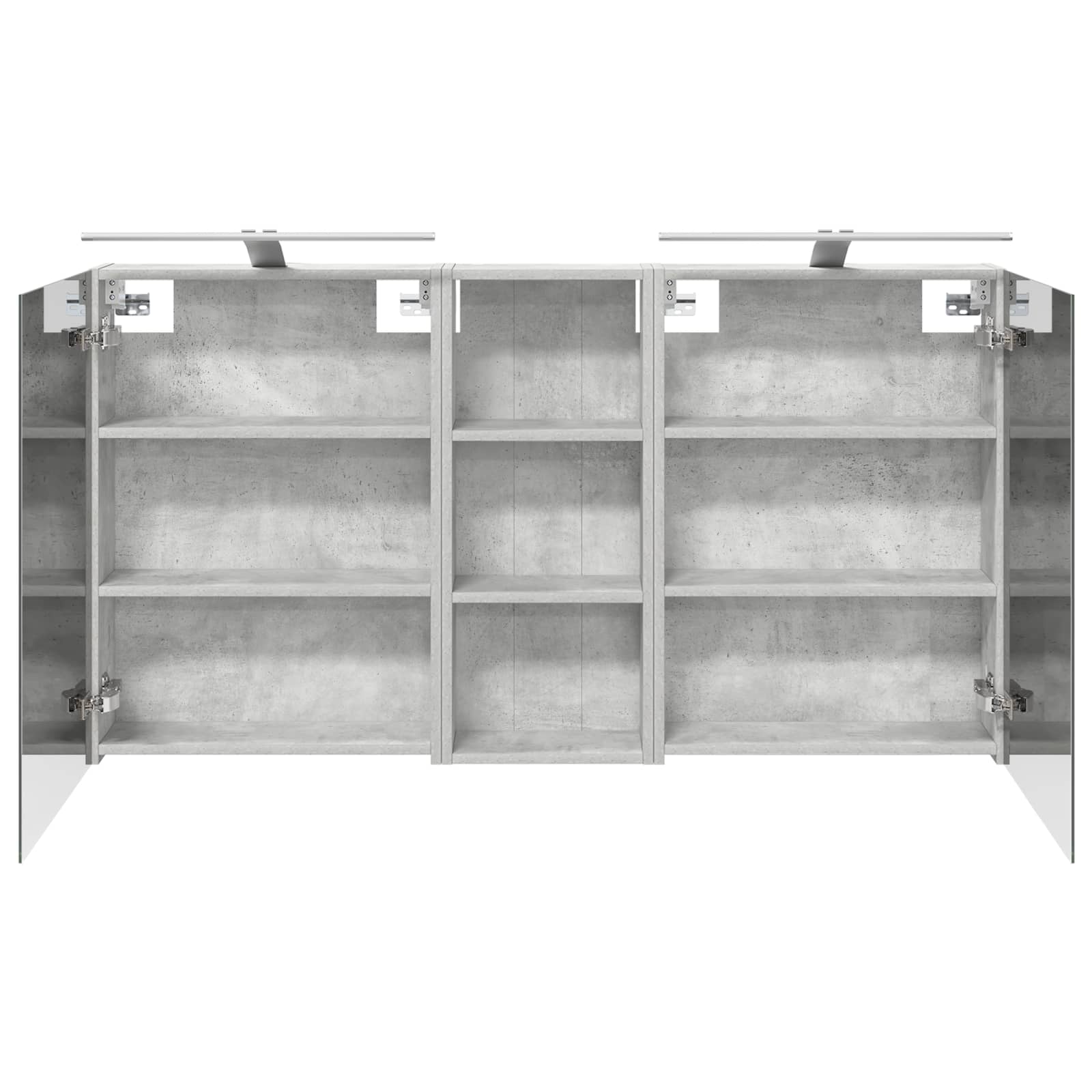 Badeværelsesskabsæt 3 pcs 130 x 14,5 x 70 cm Konstrueret træ