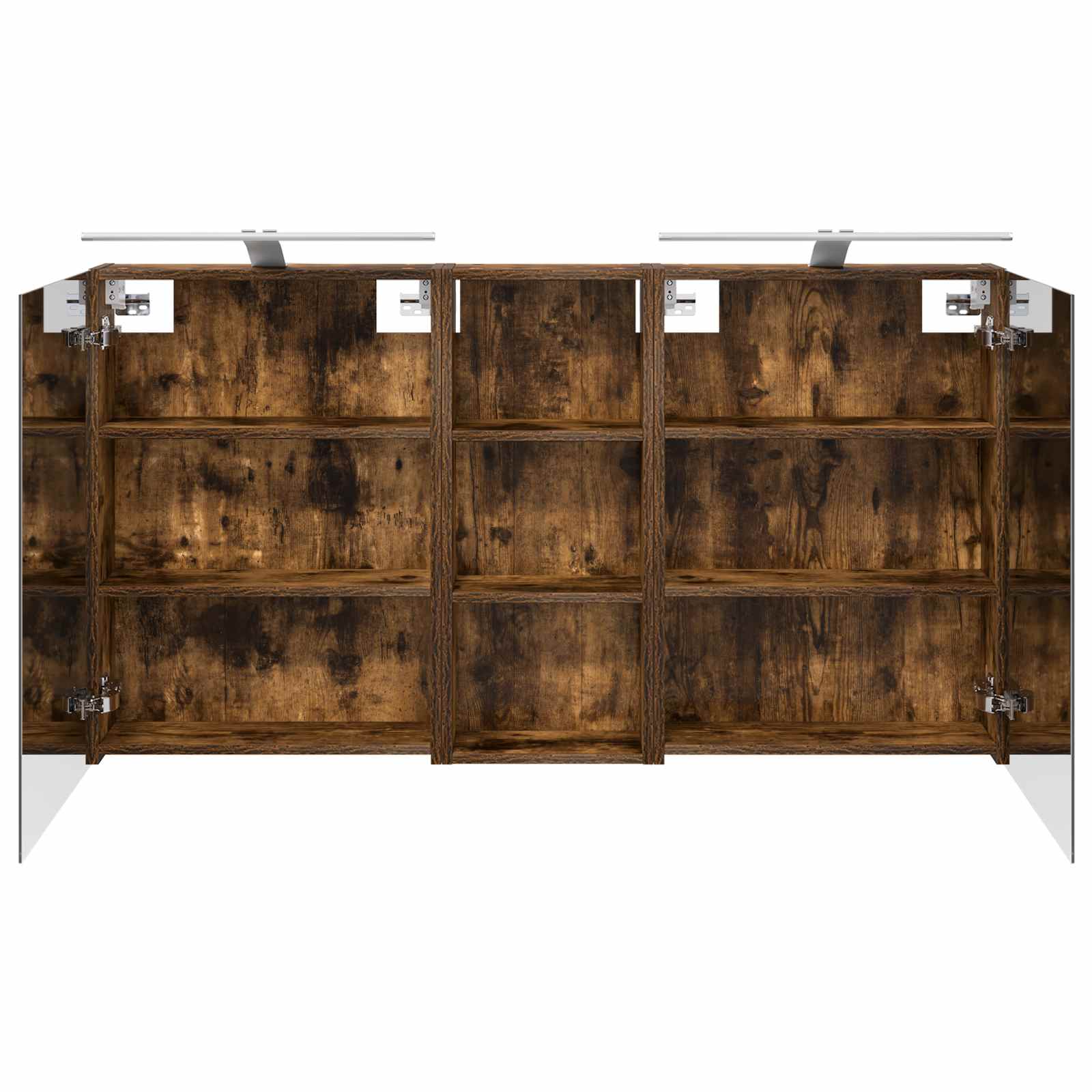 Badeværelsesskabsæt 3 pcs 130 x 14,5 x 70 cm Konstrueret træ