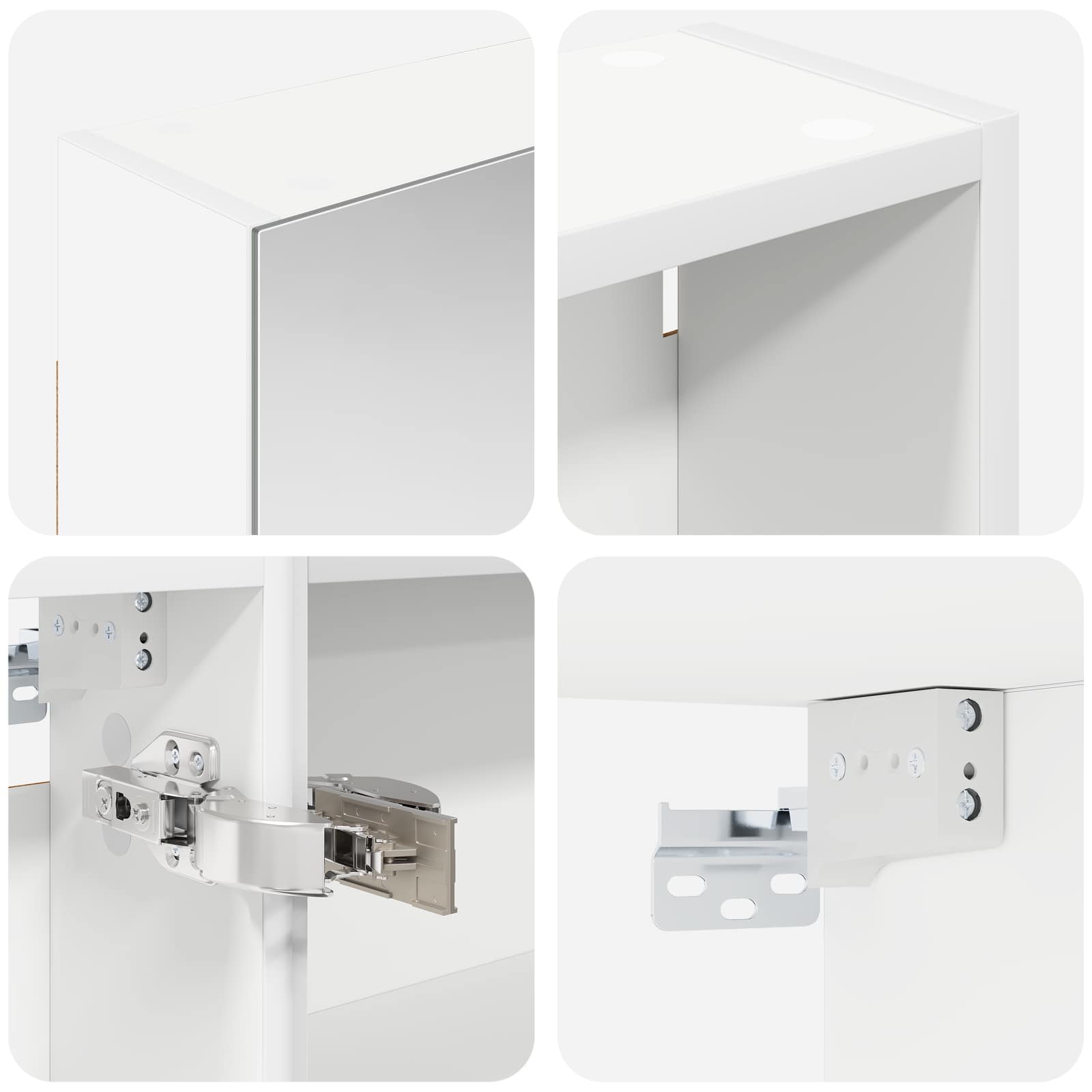 Badeværelsesskabsæt 3 pcs 140 x 14,5 x 70 cm Konstrueret træ