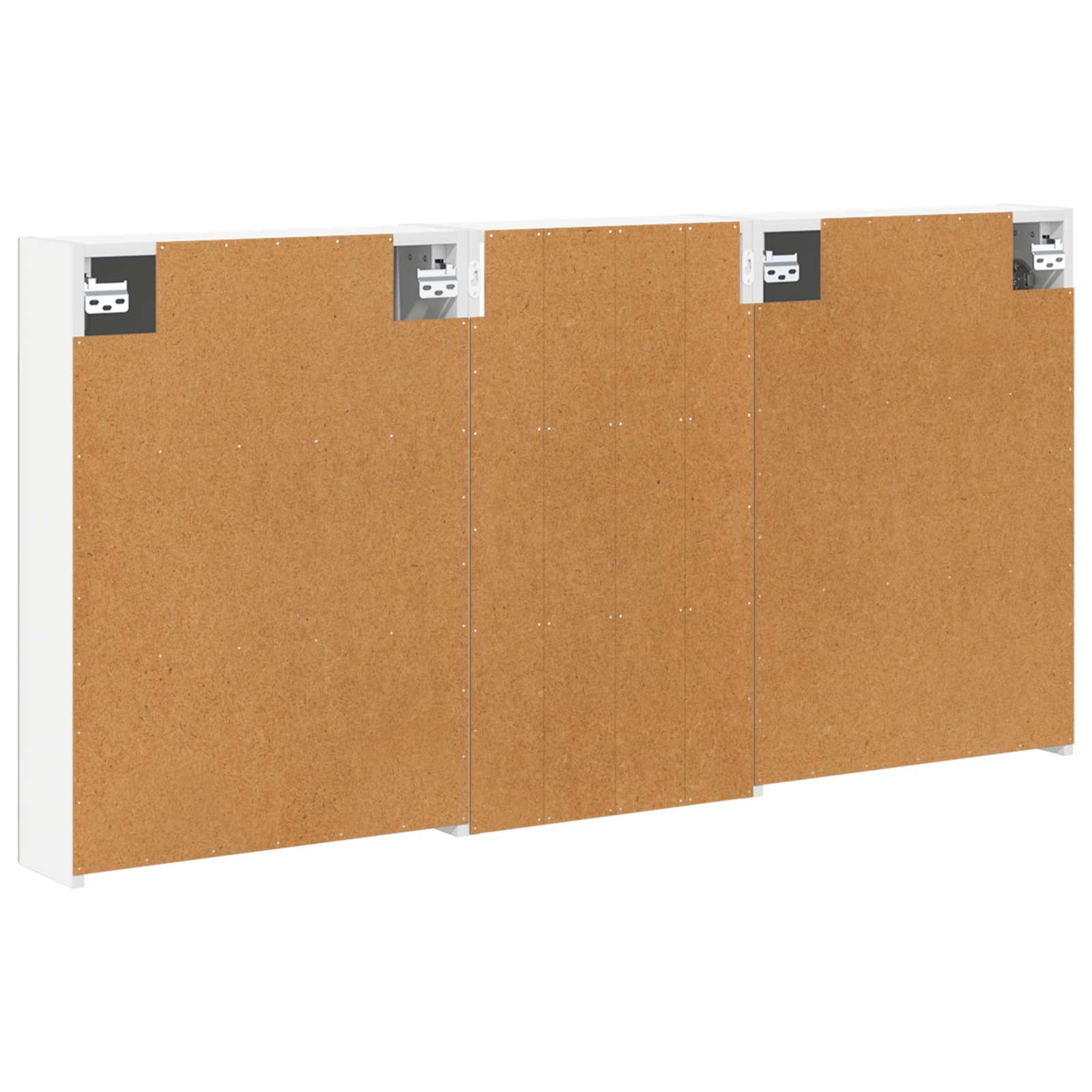 Badeværelsesskabsæt 3 pcs 140 x 14,5 x 70 cm Konstrueret træ