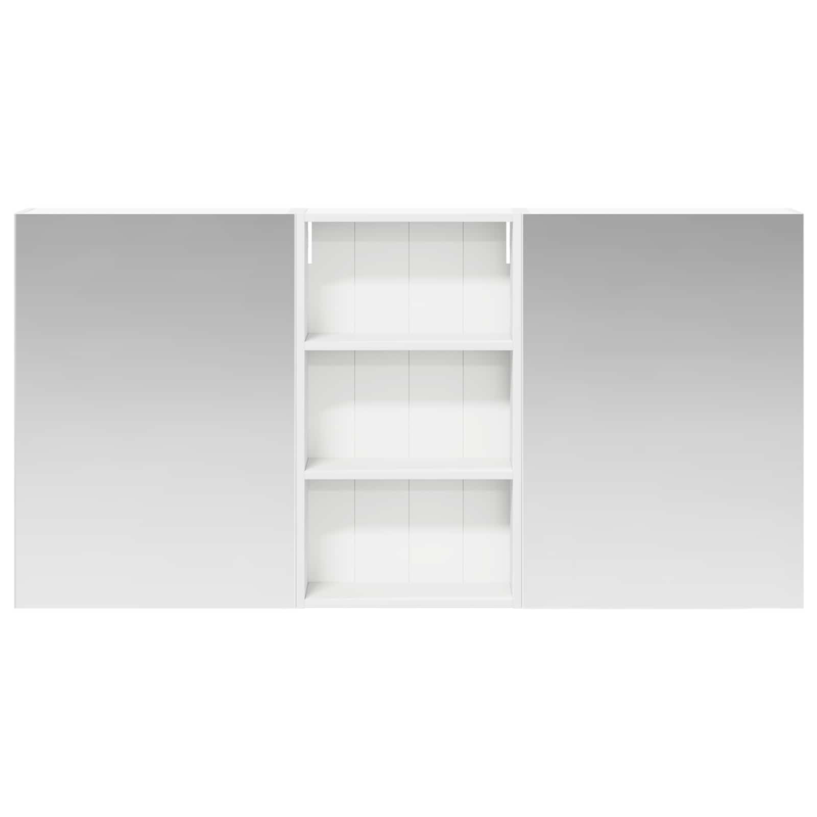 Badeværelsesskabsæt 3 pcs 140 x 14,5 x 70 cm Konstrueret træ