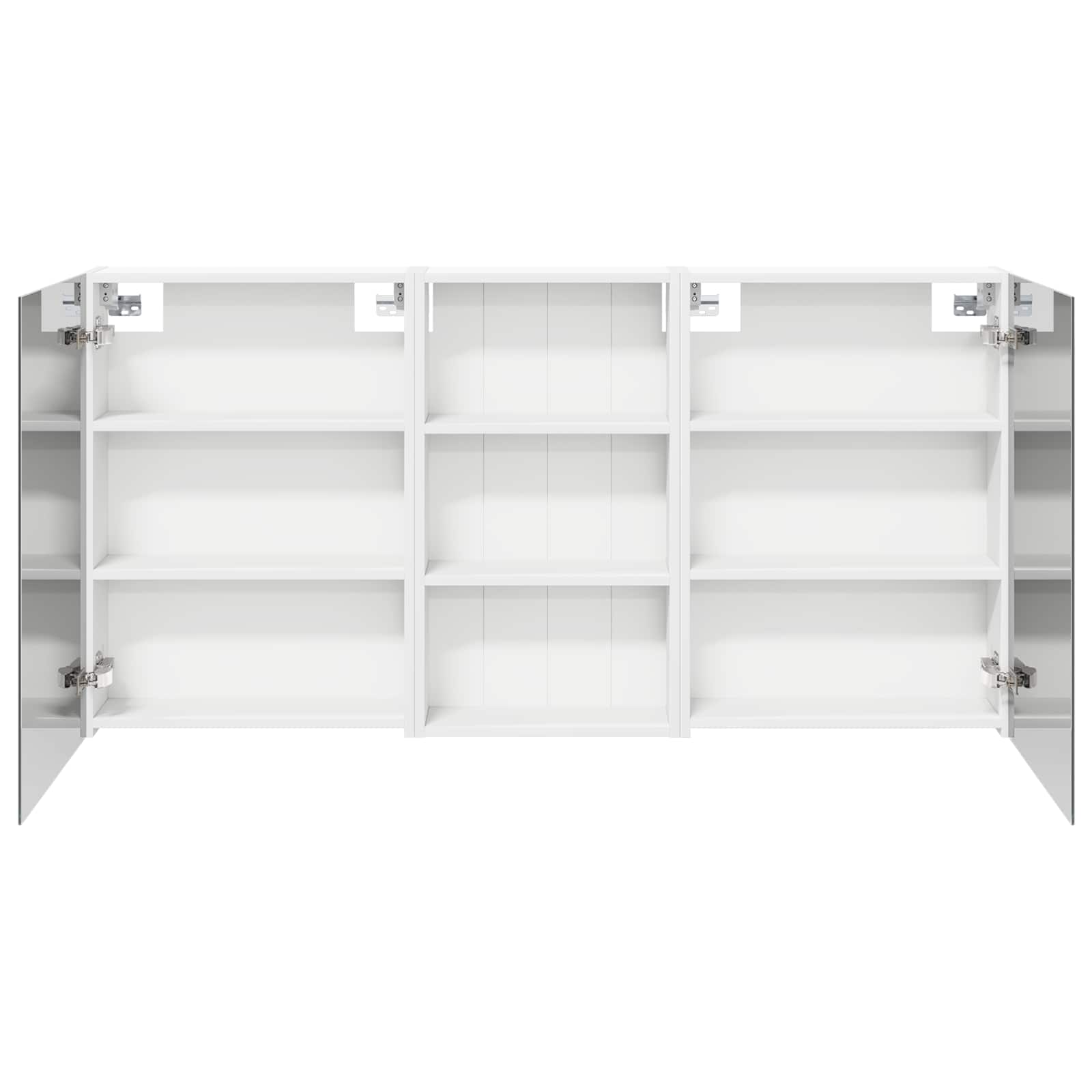 Badeværelsesskabsæt 3 pcs 140 x 14,5 x 70 cm Konstrueret træ
