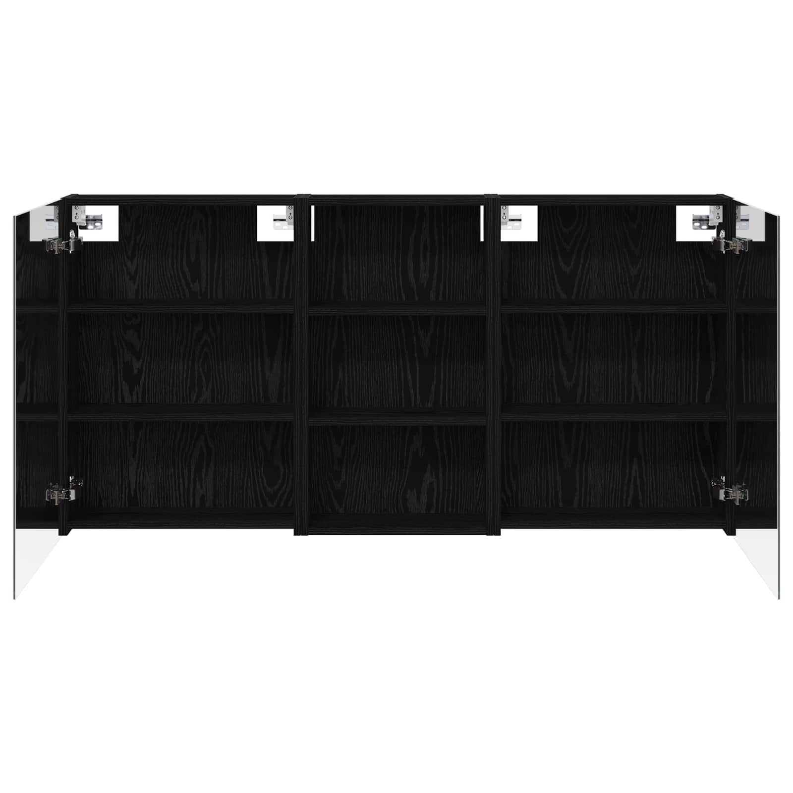 Badeværelsesskabsæt 3 pcs 140 x 14,5 x 70 cm Konstrueret træ