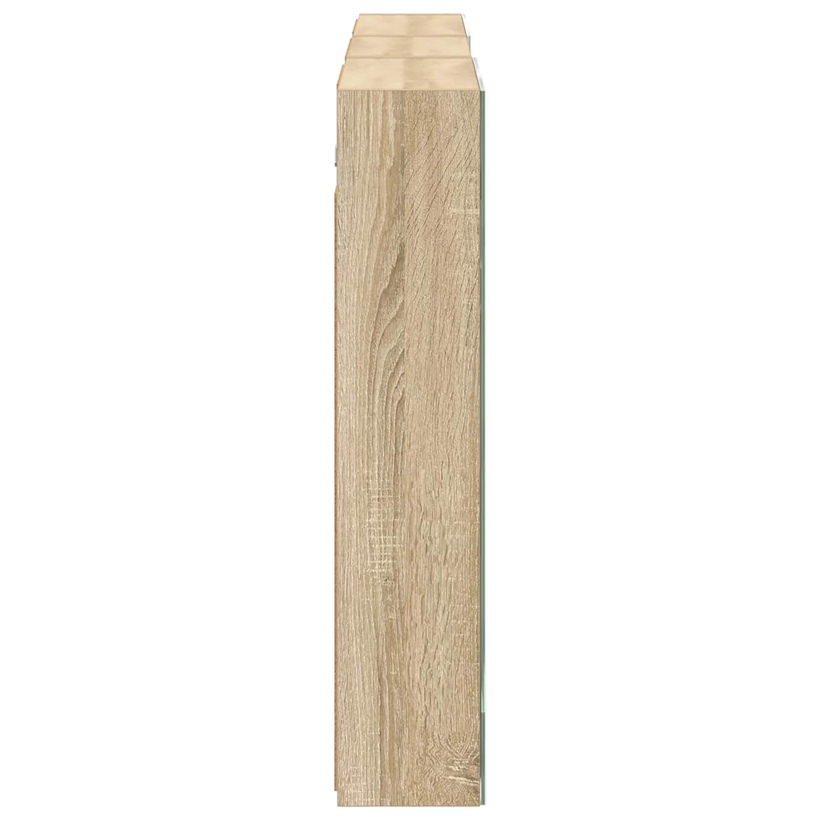 Badeværelsesskabsæt 3 pcs 140 x 14,5 x 70 cm Konstrueret træ