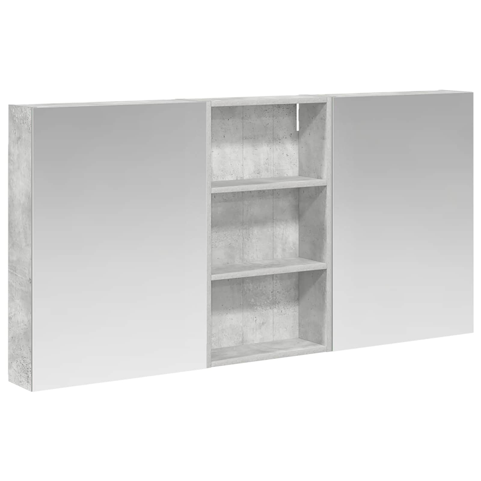 Badeværelsesskabsæt 3 pcs 140 x 14,5 x 70 cm Konstrueret træ