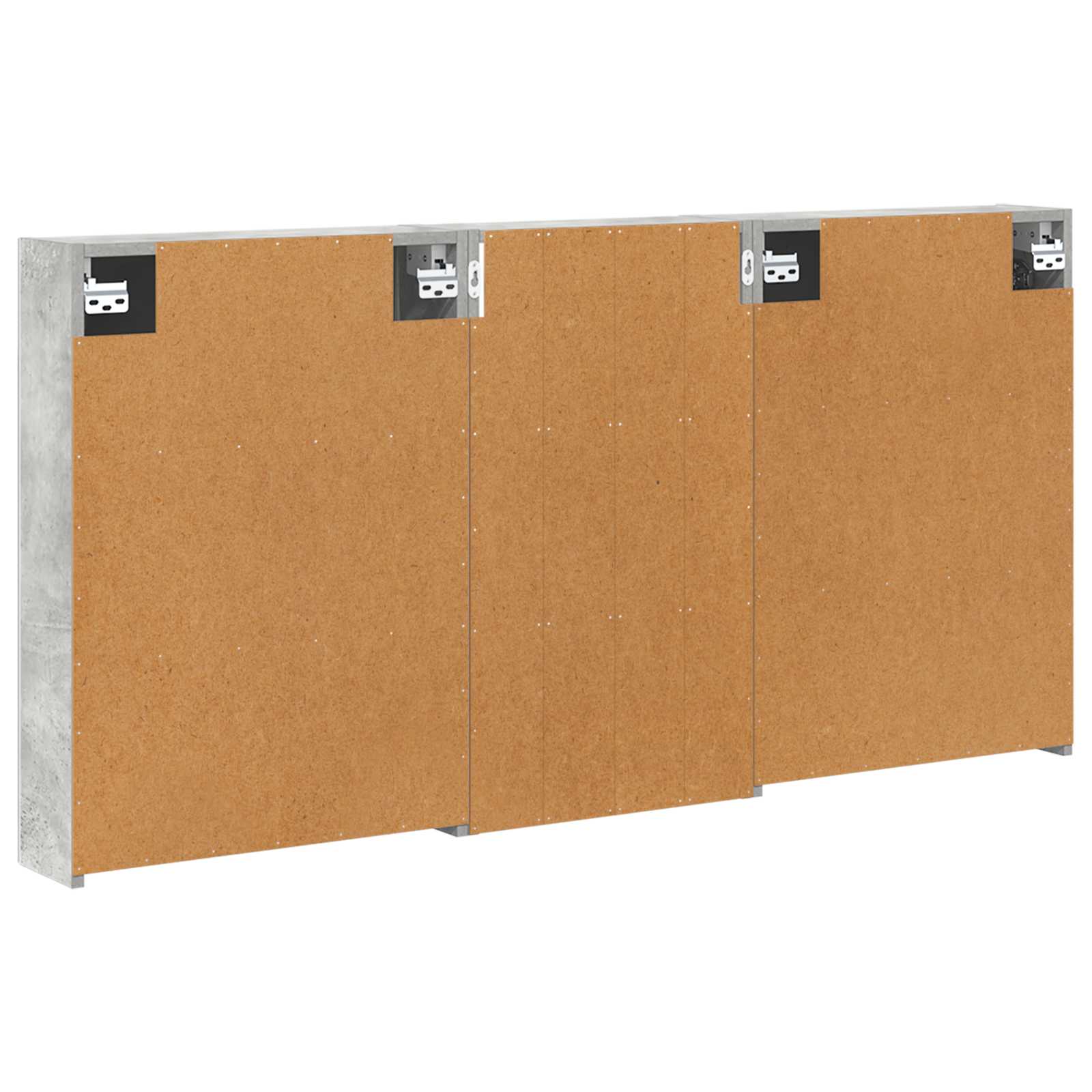 Badeværelsesskabsæt 3 pcs 140 x 14,5 x 70 cm Konstrueret træ