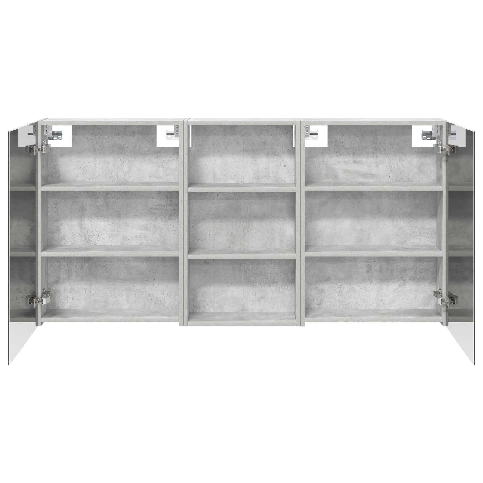 Badeværelsesskabsæt 3 pcs 140 x 14,5 x 70 cm Konstrueret træ
