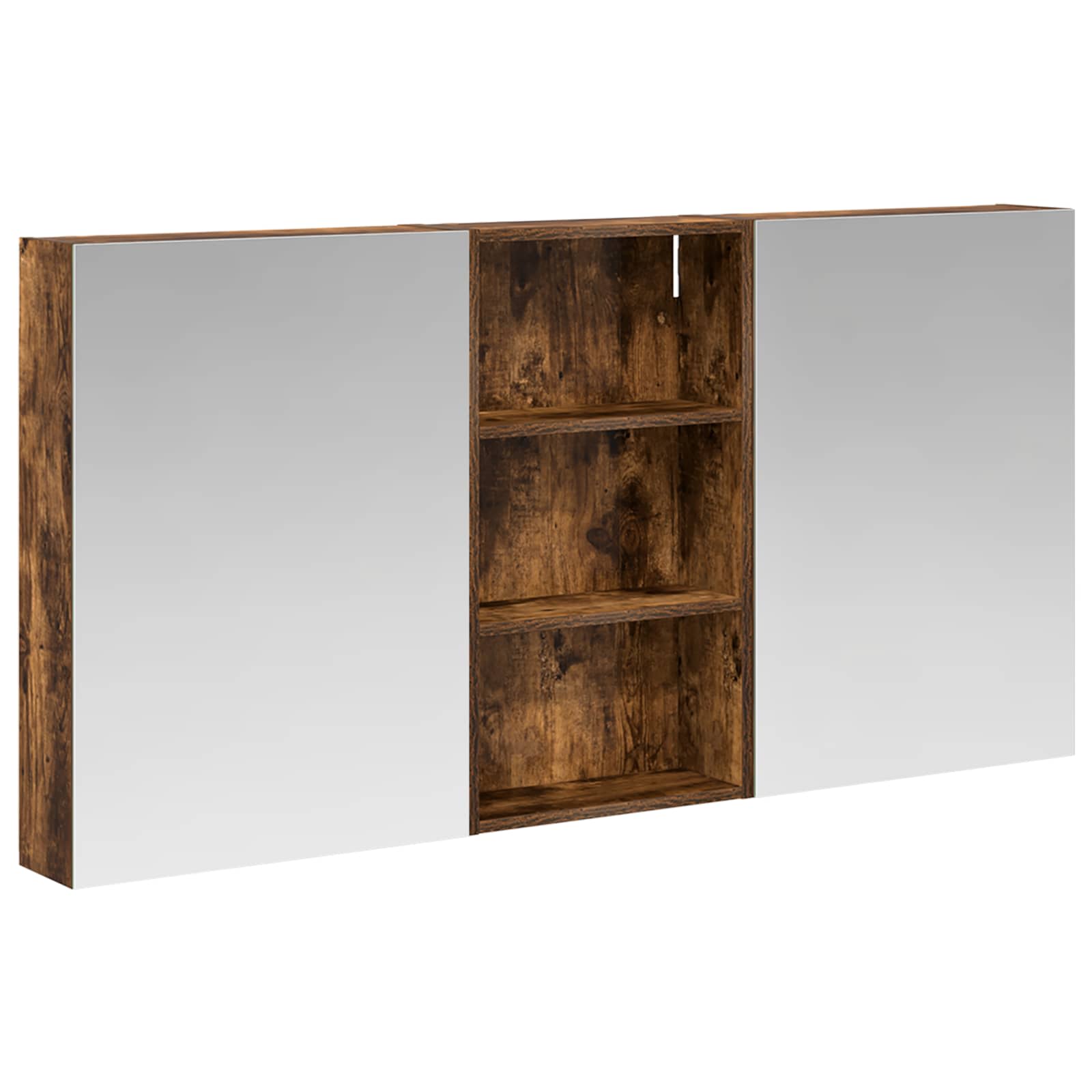 Badeværelsesskabsæt 3 pcs 140 x 14,5 x 70 cm Konstrueret træ