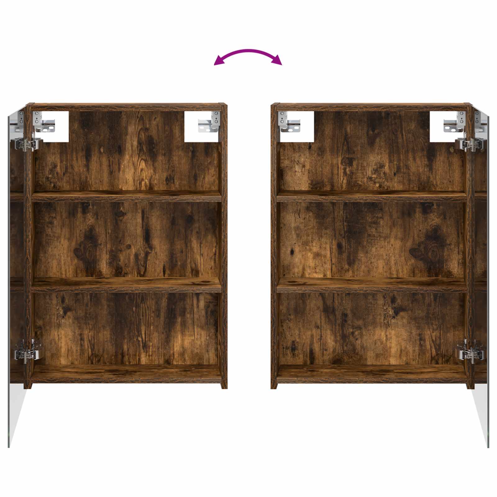 Badeværelsesskabsæt 3 pcs 140 x 14,5 x 70 cm Konstrueret træ