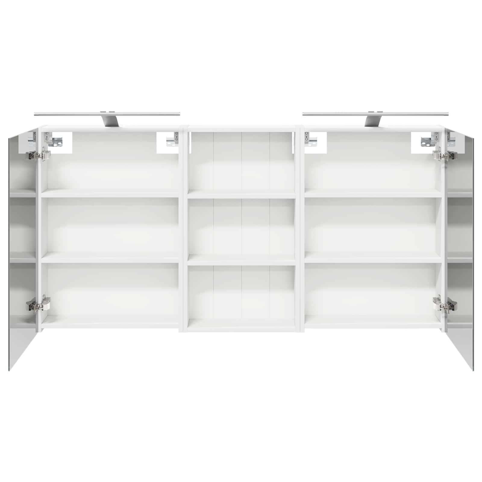Badeværelsesskabsæt 3 pcs 140 x 14,5 x 70 cm Konstrueret træ