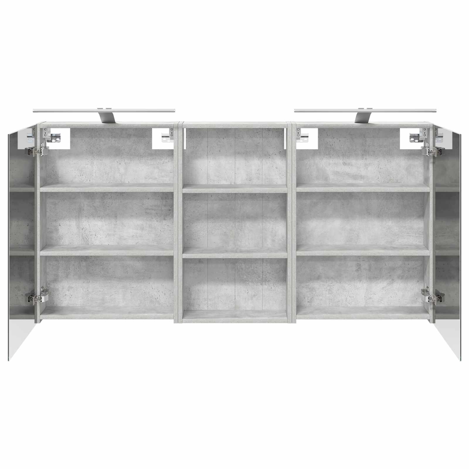 Badeværelsesskabsæt 3 pcs 140 x 14,5 x 70 cm Konstrueret træ