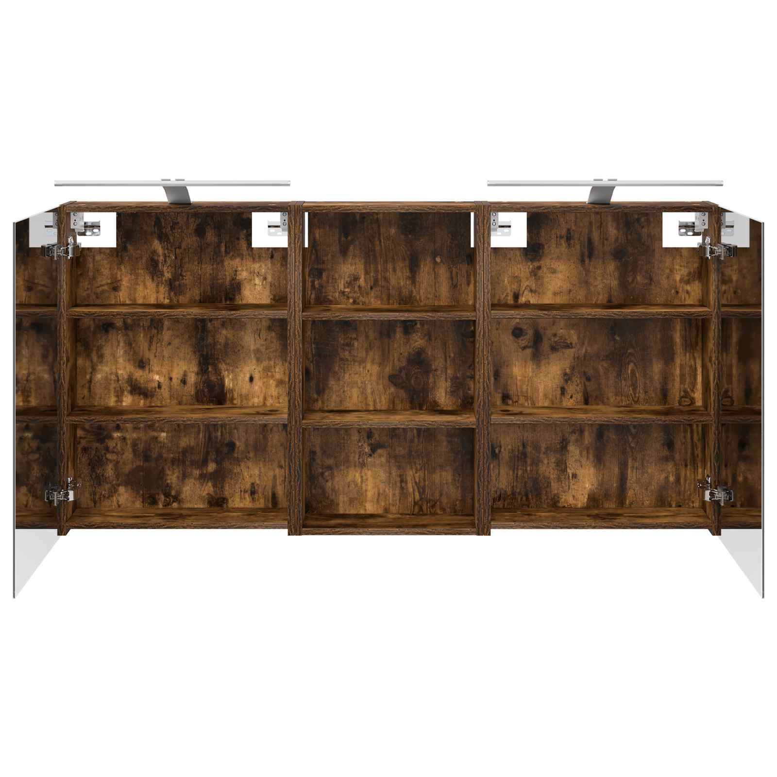 Badeværelsesskabsæt 3 pcs 140 x 14,5 x 70 cm Konstrueret træ