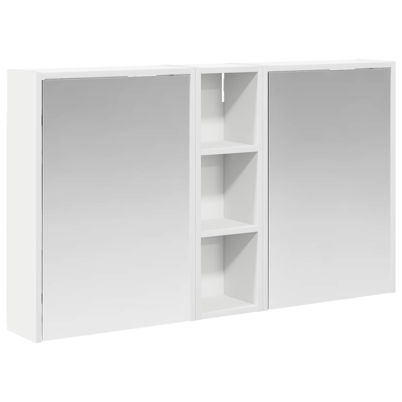 Badeværelsesskabsæt 3 pcs 106 x 16 x 62,5 cm Konstrueret træ