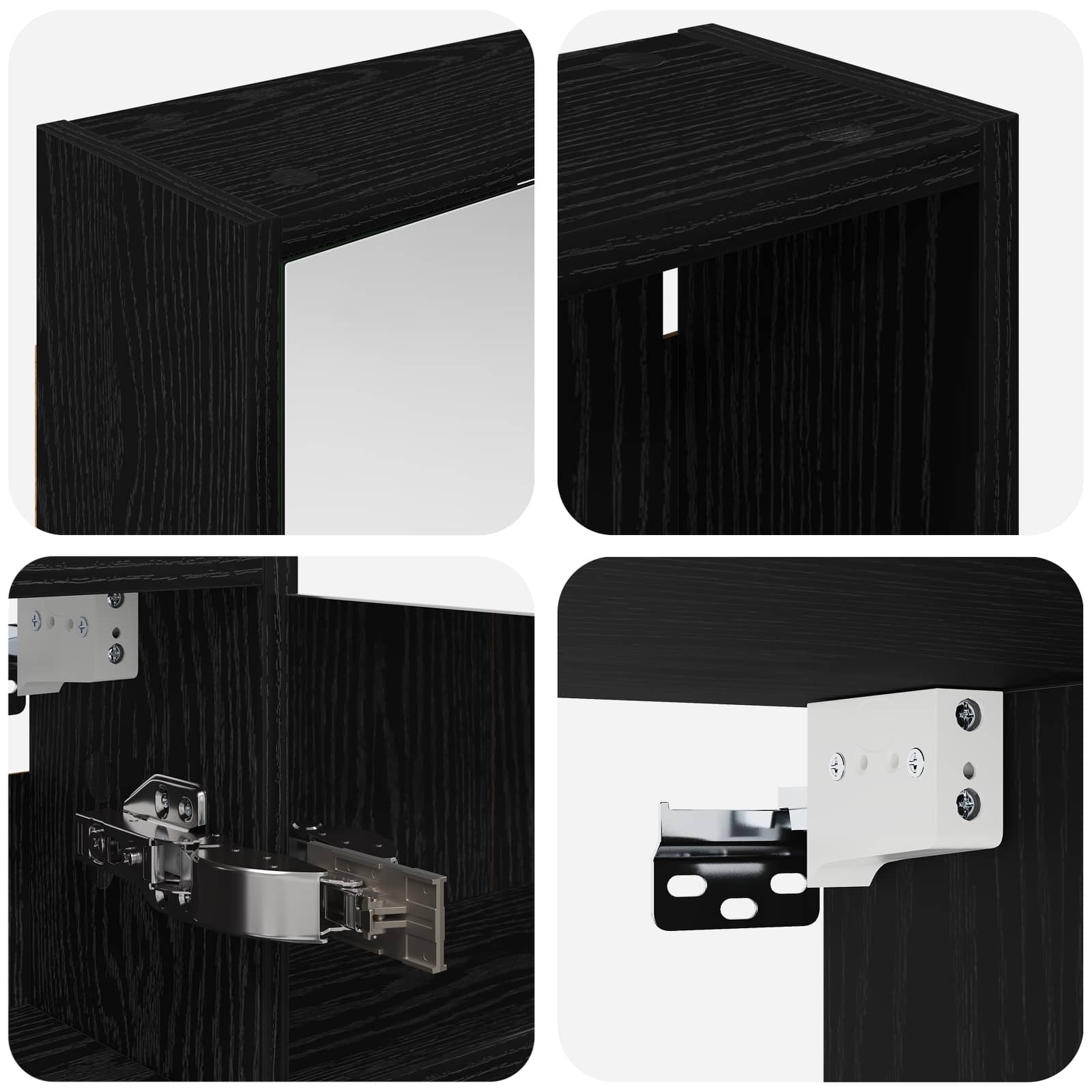 Badeværelsesskabsæt 3 pcs 106 x 16 x 62,5 cm Konstrueret træ