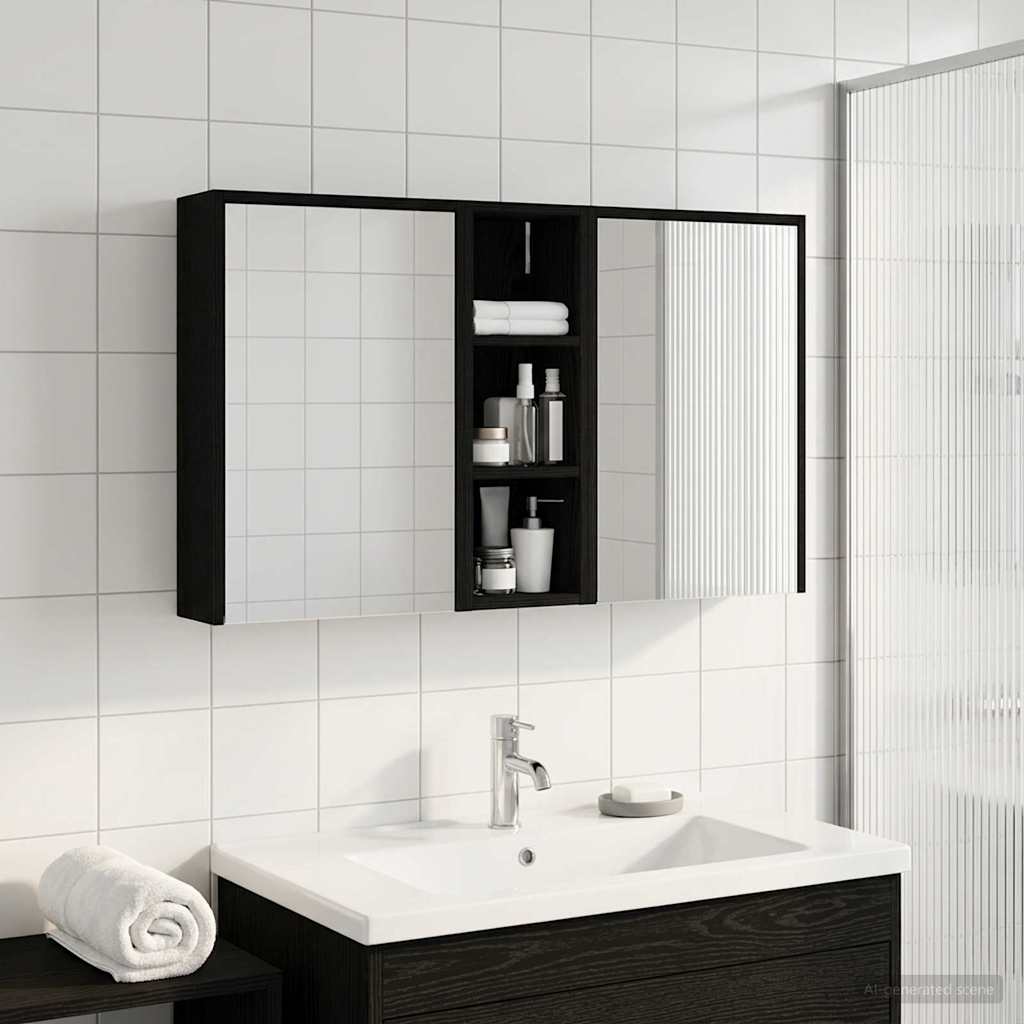Badevrelsesskabst 3 stk. 106 x 16 x 62,5 cm Konstrueret tr