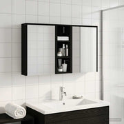 Badeværelsesskabsæt 3 pcs 106 x 16 x 62,5 cm Konstrueret træ