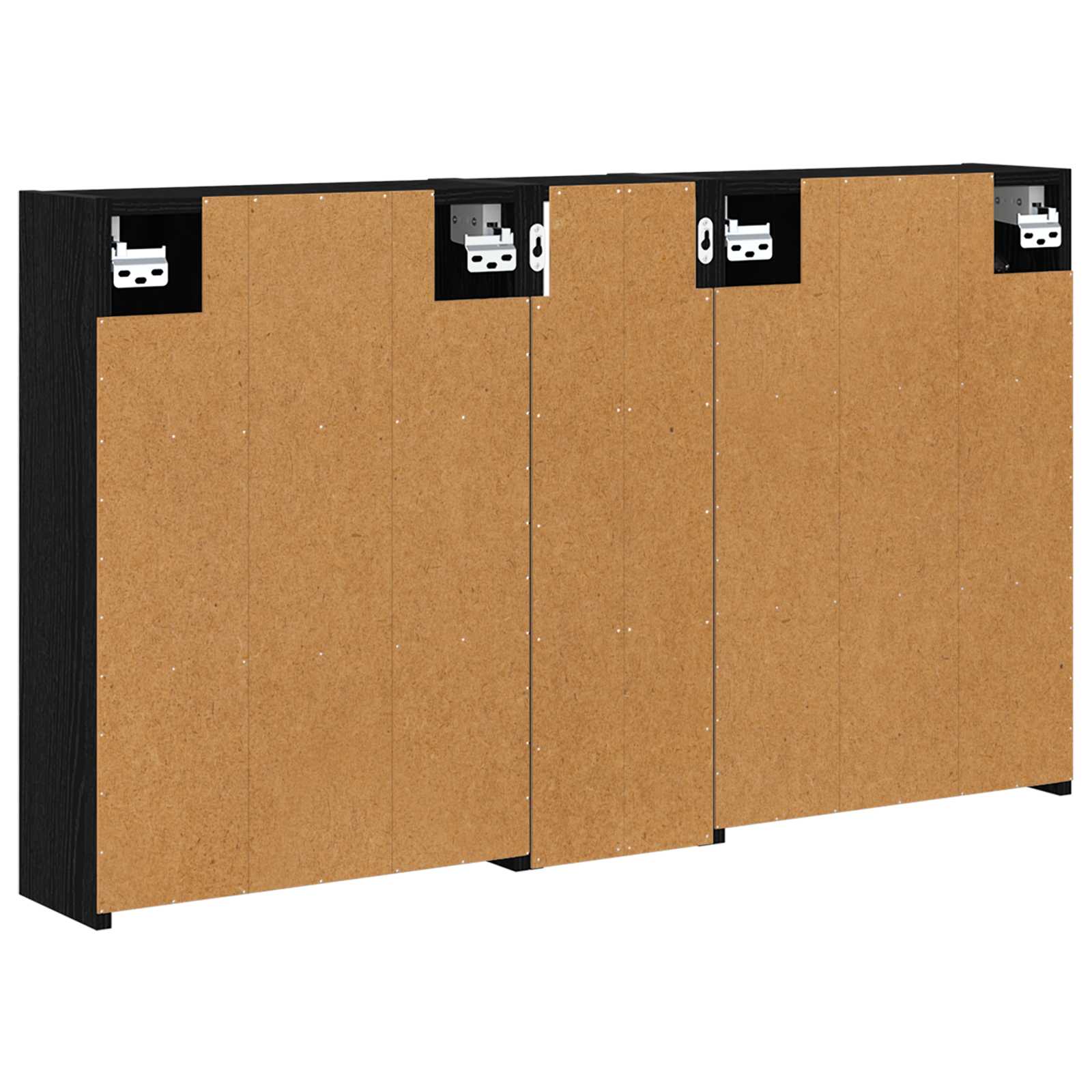 Badeværelsesskabsæt 3 pcs 106 x 16 x 62,5 cm Konstrueret træ