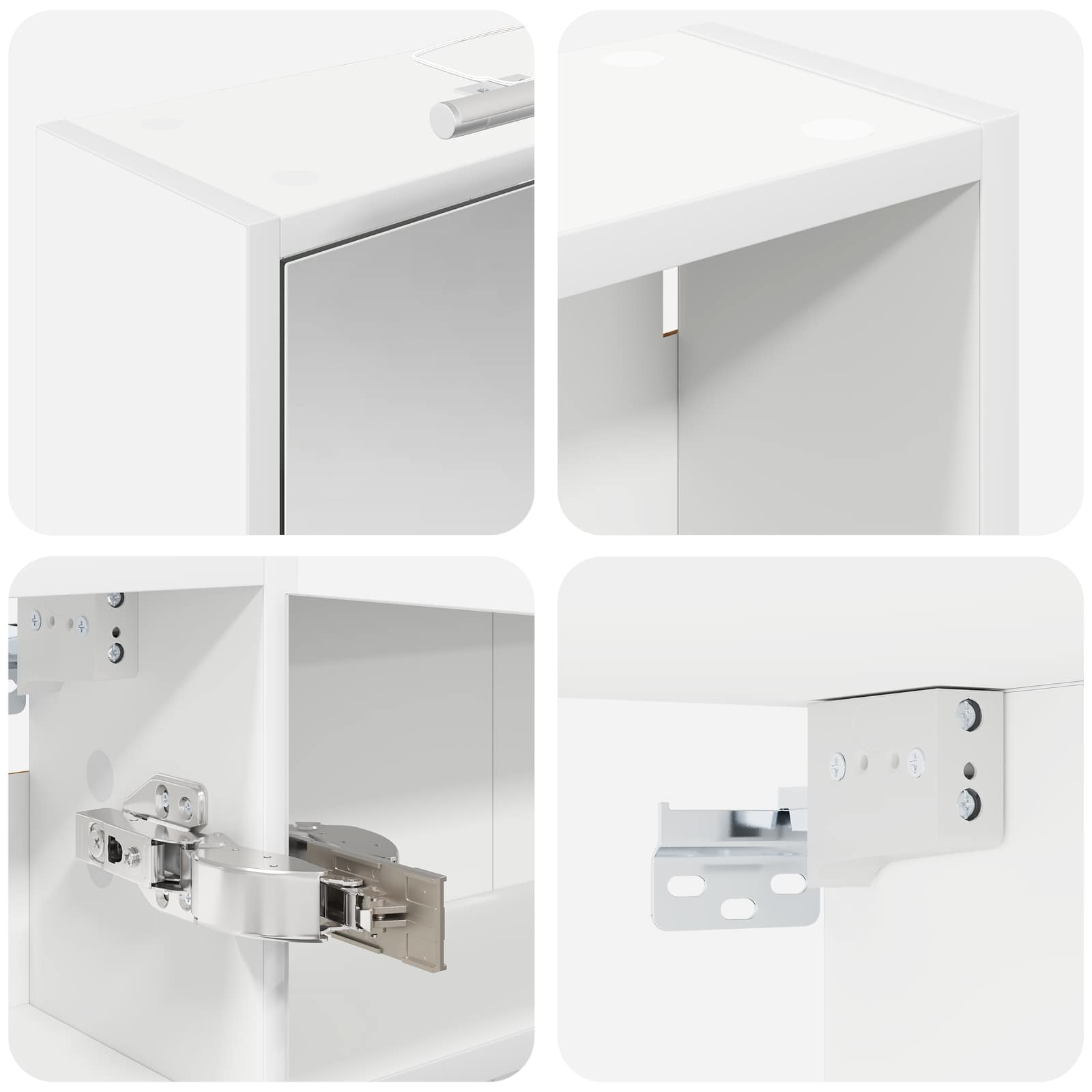 Badeværelsesskabsæt 3 pcs 106 x 16 x 62,5 cm Konstrueret træ
