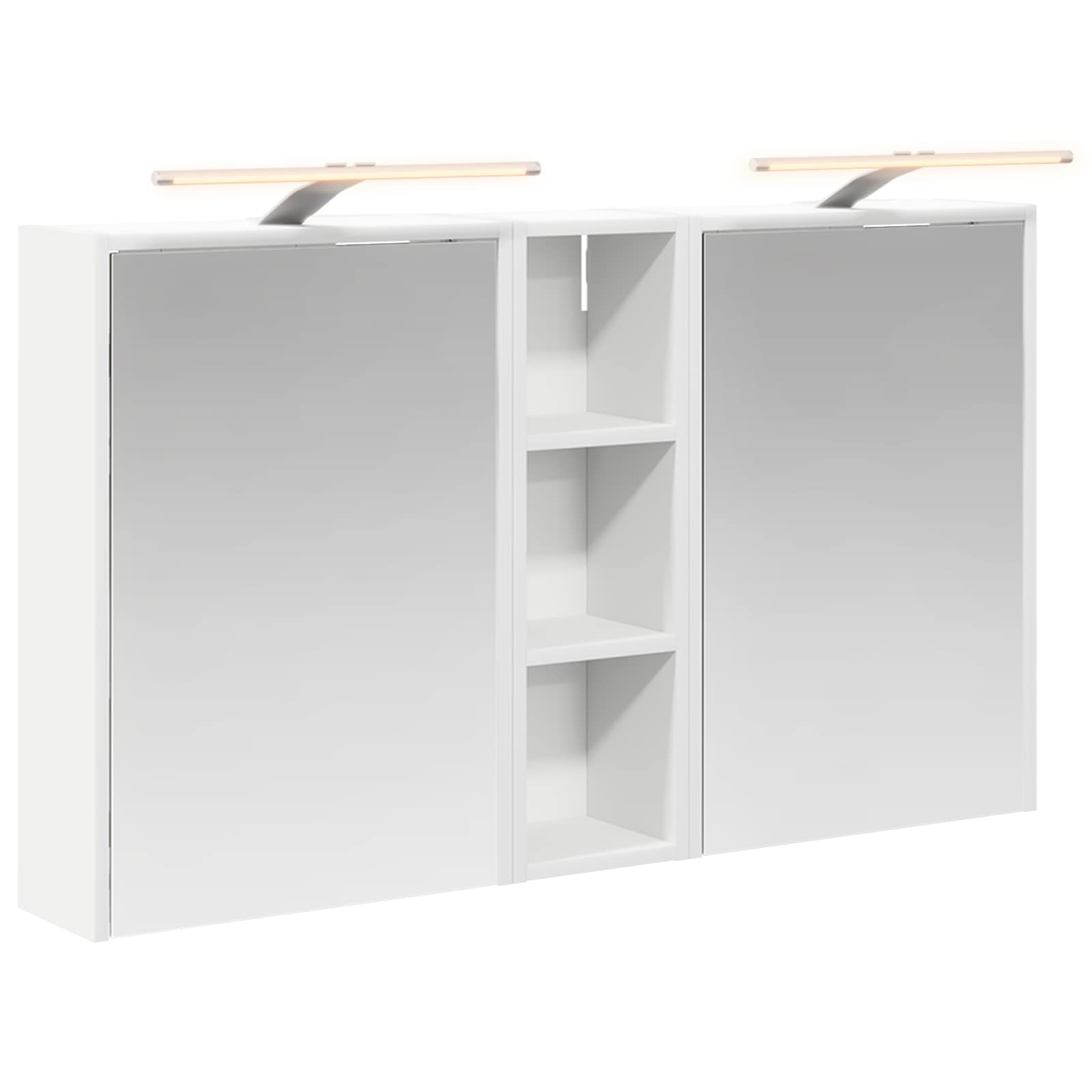 Badeværelsesskabsæt 3 pcs 106 x 16 x 62,5 cm Konstrueret træ