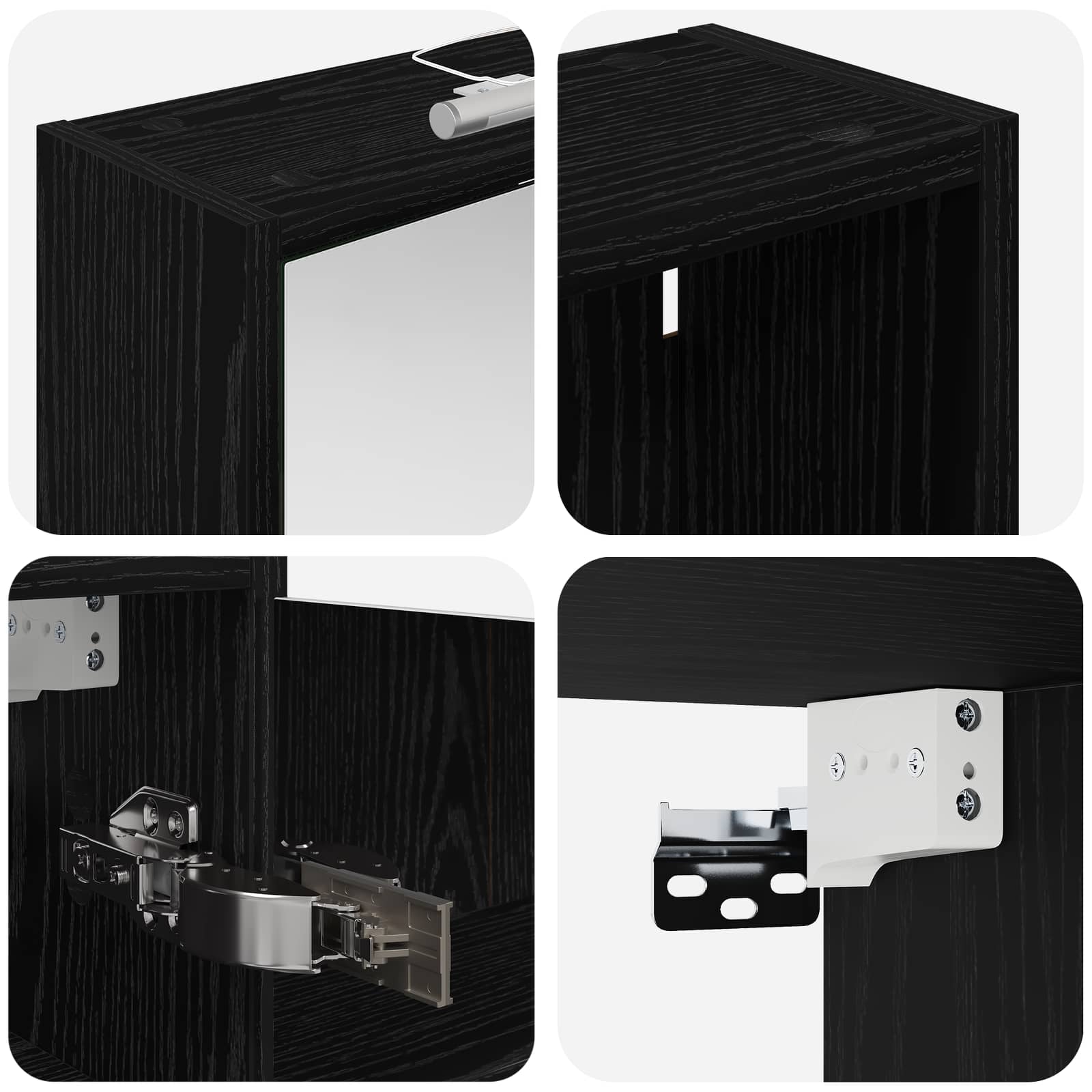 Badeværelsesskabsæt 3 pcs 106 x 16 x 62,5 cm Konstrueret træ