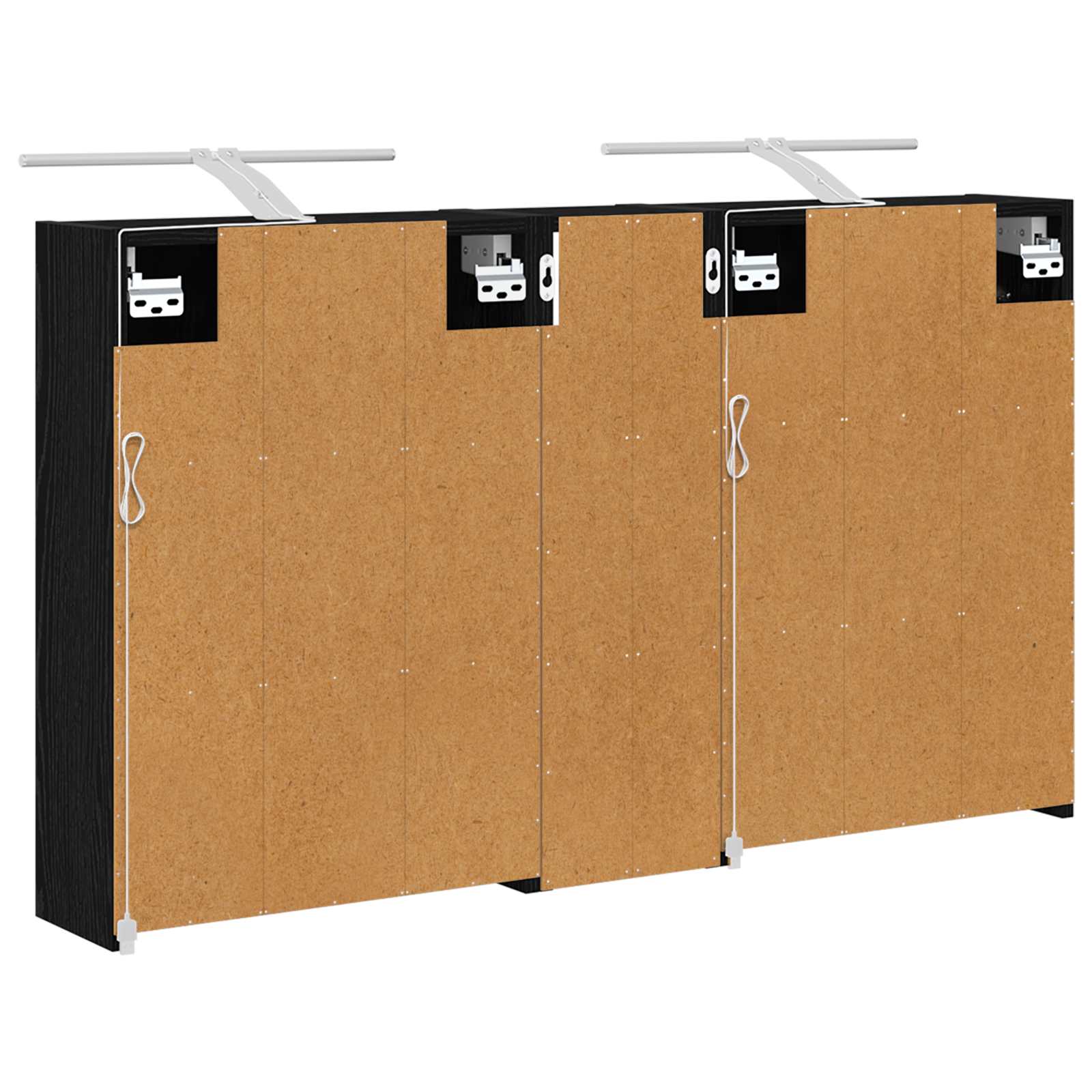 Badeværelsesskabsæt 3 pcs 106 x 16 x 62,5 cm Konstrueret træ