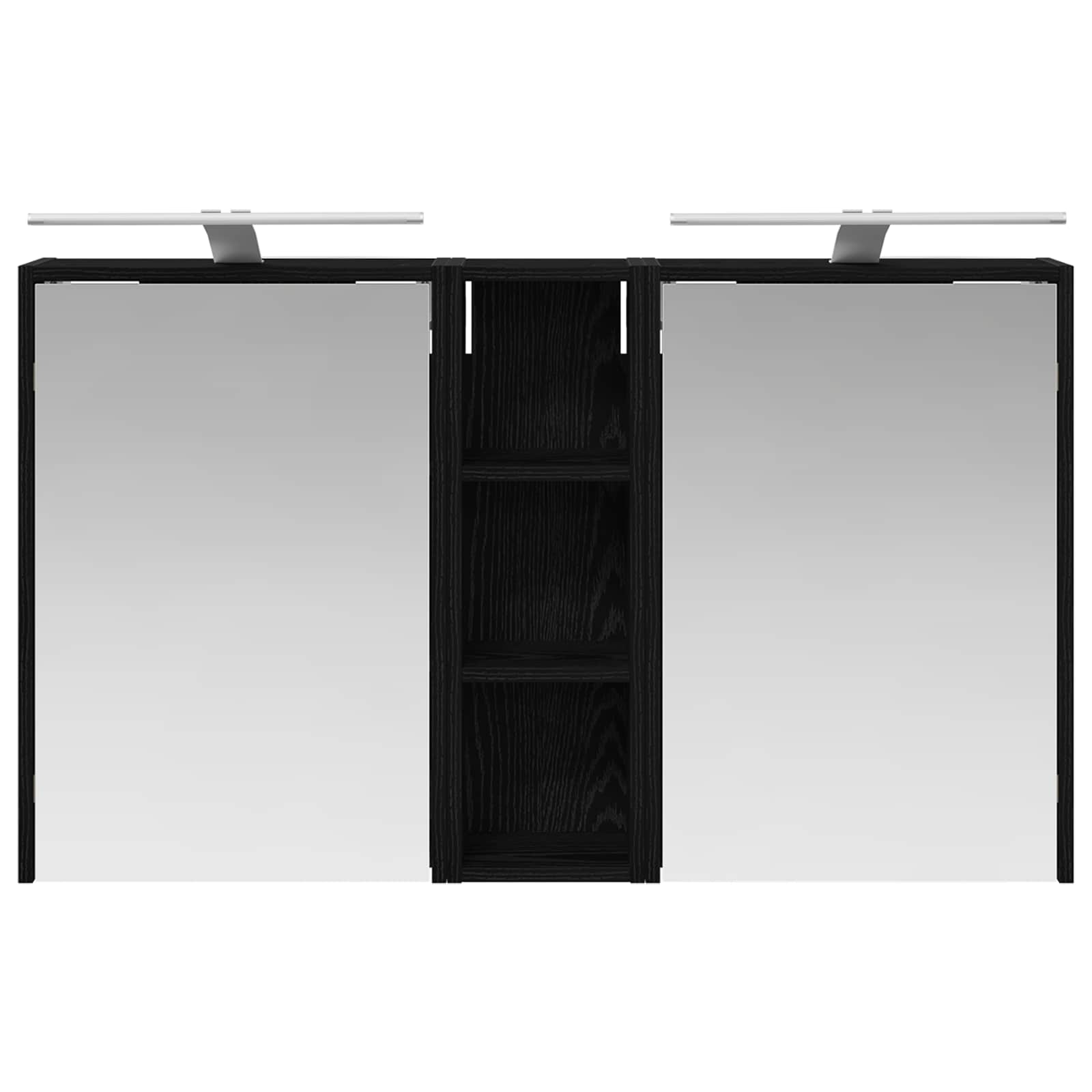 Badeværelsesskabsæt 3 pcs 106 x 16 x 62,5 cm Konstrueret træ