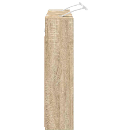 Badeværelsesskabsæt 3 stk. 106 x 16 x 62,5 cm Konstrueret træ