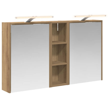 Badeværelsesskabsæt 3 pcs 106 x 16 x 62,5 cm Konstrueret træ