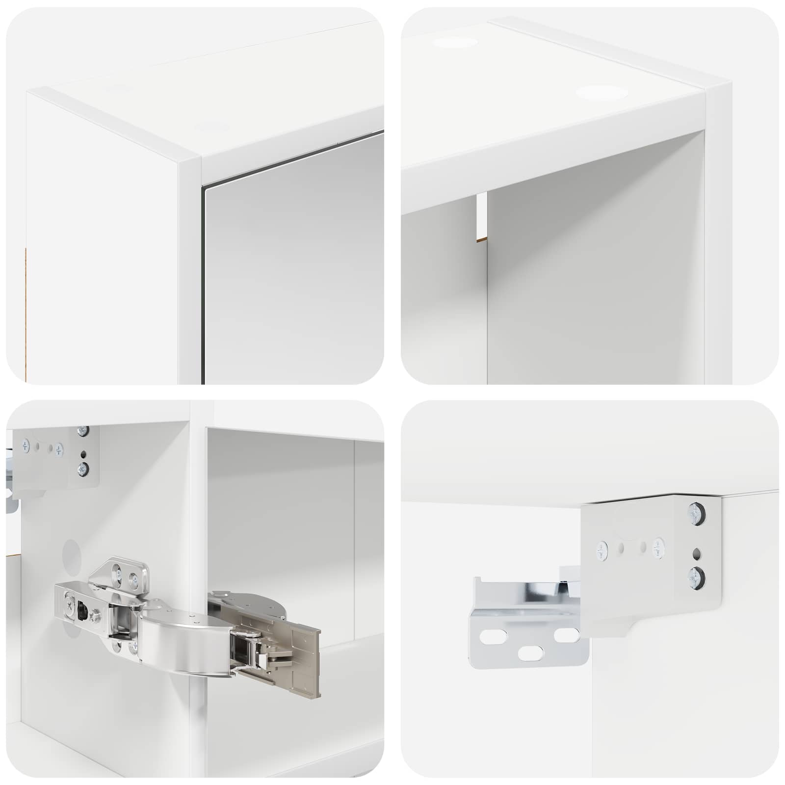 Badeværelsesskabsæt 3 pcs 116 x 16 x 62,5 cm Konstrueret træ