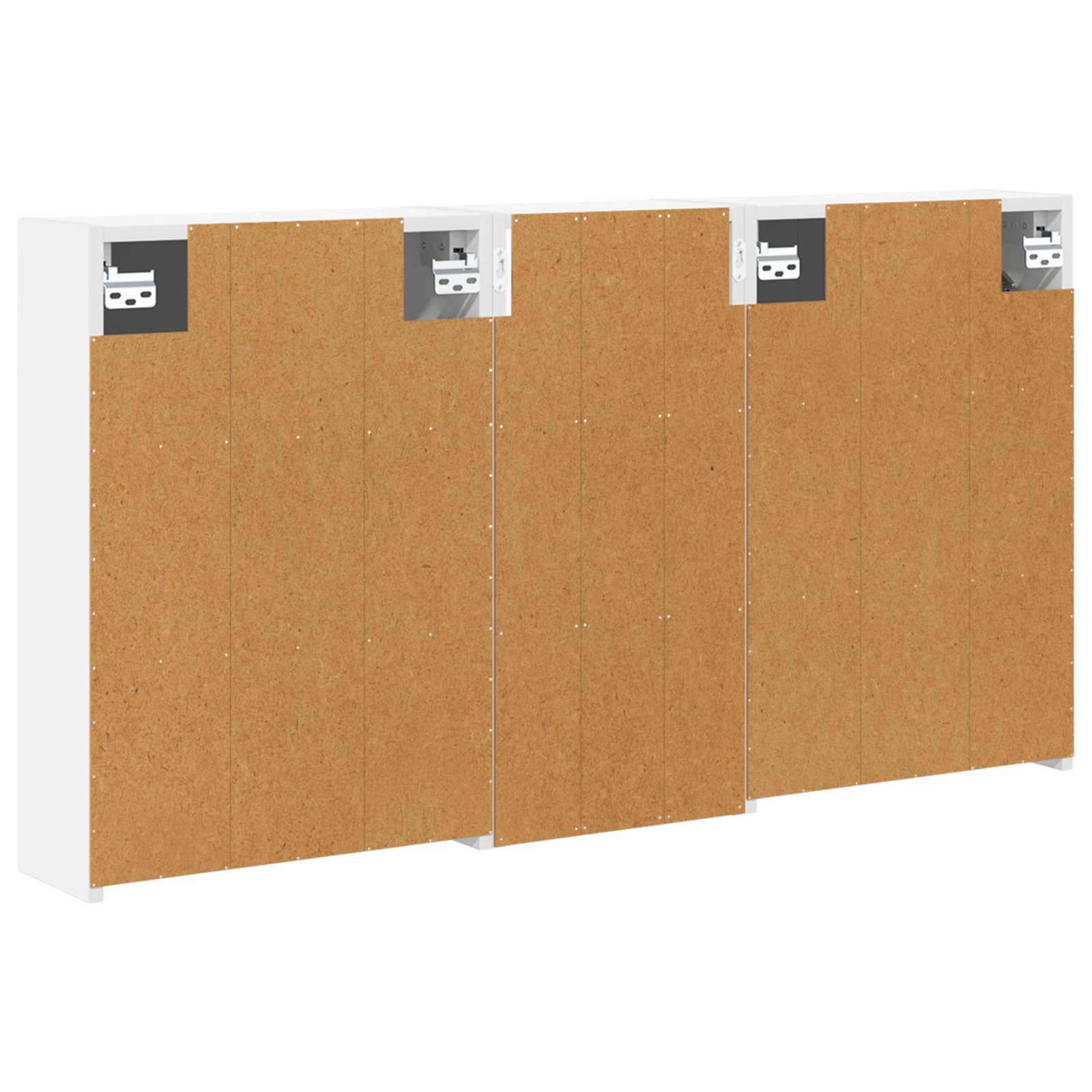 Badeværelsesskabsæt 3 pcs 116 x 16 x 62,5 cm Konstrueret træ