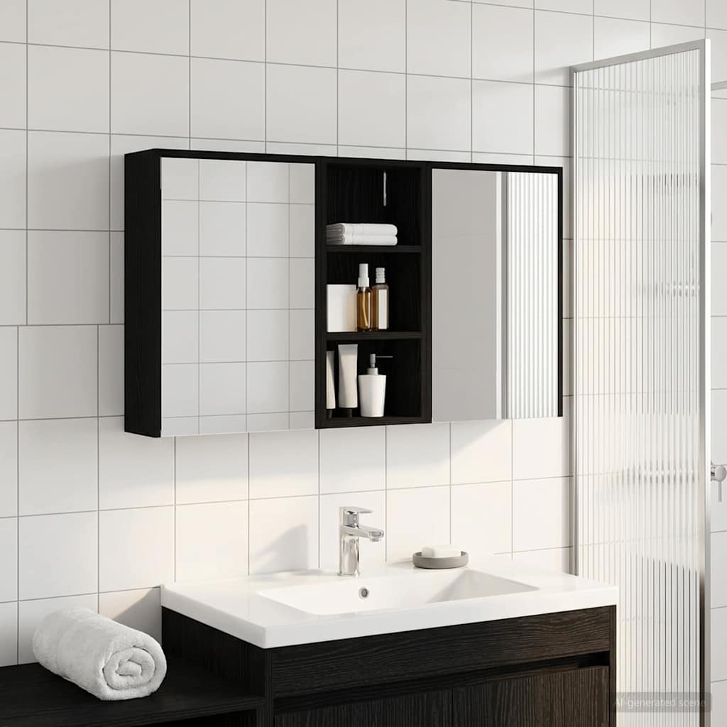 Badevrelsesskabst 3 stk. 116 x 16 x 62,5 cm Konstrueret tr