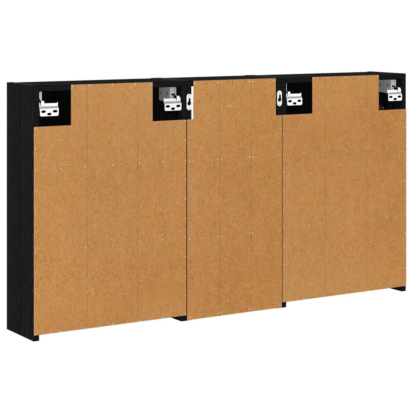 Badeværelsesskabsæt 3 pcs 116 x 16 x 62,5 cm Konstrueret træ
