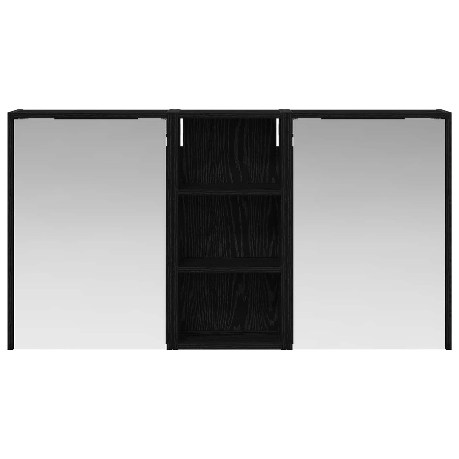Badeværelsesskabsæt 3 pcs 116 x 16 x 62,5 cm Konstrueret træ
