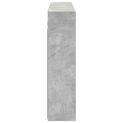 Badeværelsesskabsæt 3 stk. 116 x 16 x 62,5 cm Konstrueret træ