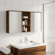Badeværelsesskabsæt 3 pcs 116 x 16 x 62,5 cm Konstrueret træ