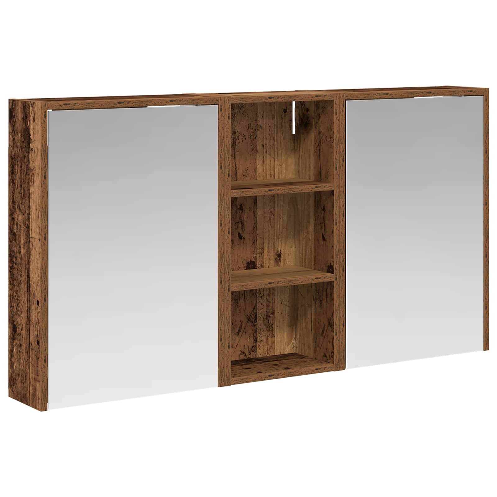 Badeværelsesskabsæt 3 pcs 116 x 16 x 62,5 cm Konstrueret træ