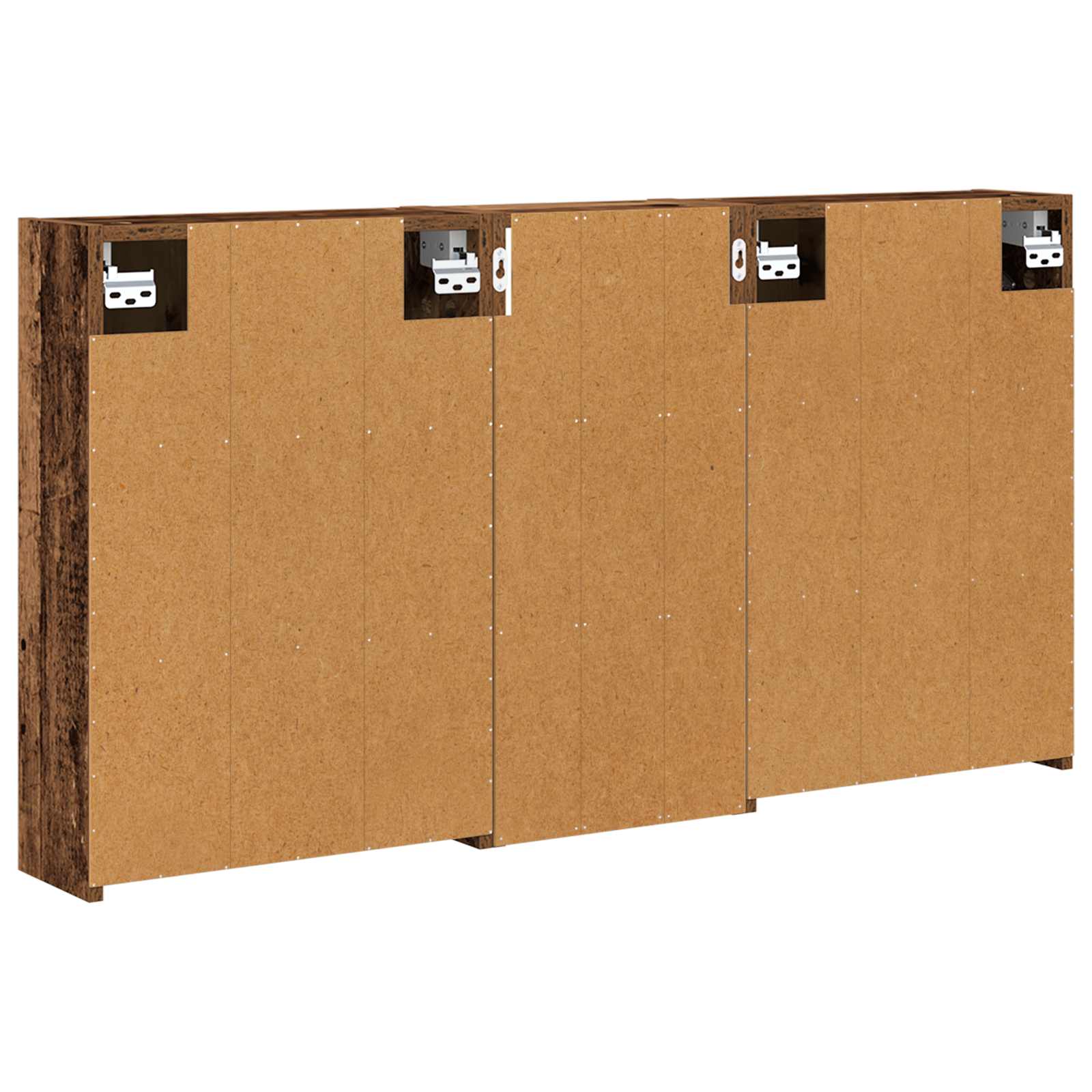 Badeværelsesskabsæt 3 pcs 116 x 16 x 62,5 cm Konstrueret træ