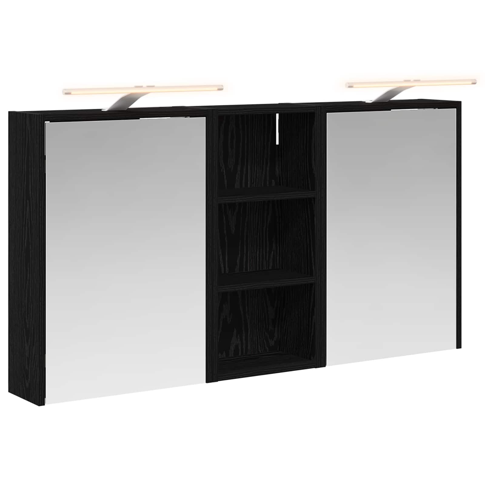 Badeværelsesskabsæt 3 pcs 116 x 16 x 62,5 cm Konstrueret træ