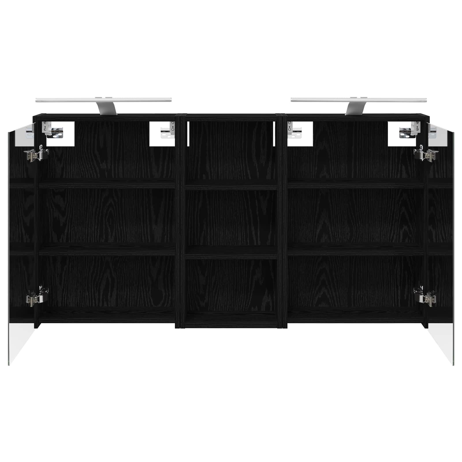 Badeværelsesskabsæt 3 pcs 116 x 16 x 62,5 cm Konstrueret træ