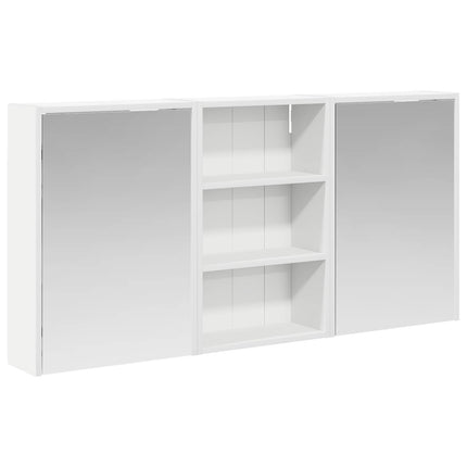 Badeværelsesskabsæt 3 stk. 126 x 16 x 62.5 cm Konstrueret træ
